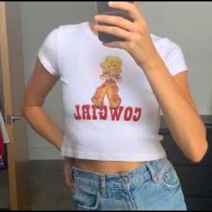 Brandy Melville Ashlyn Cowgirl Baby Tee